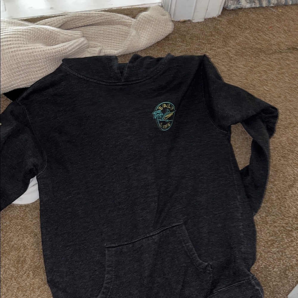 Salt Life Charcoal Hoodie with Graphic